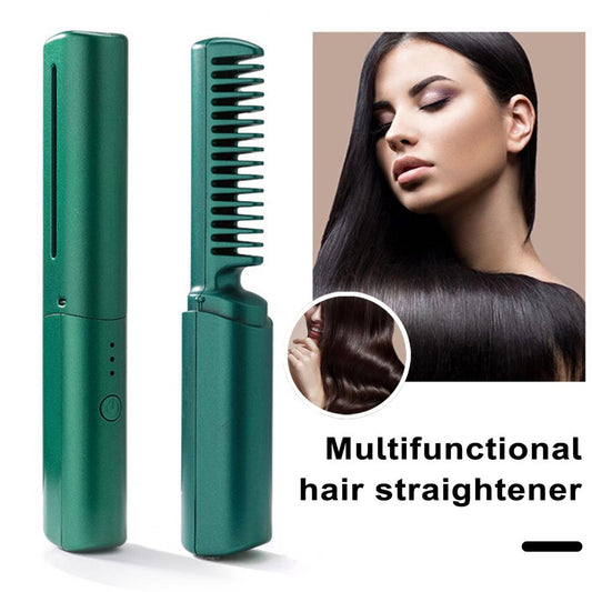 Travel Comb Cordless Rechargeable Hair Straightener